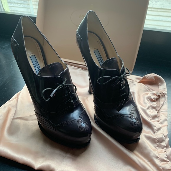 Prada lace up platform booties - Picture 5 of 8